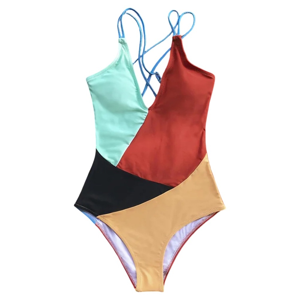 Colorblock One-Piece Swimsuit
